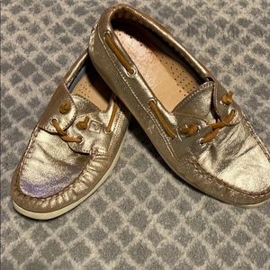 Gold Sparkle Sperry’s